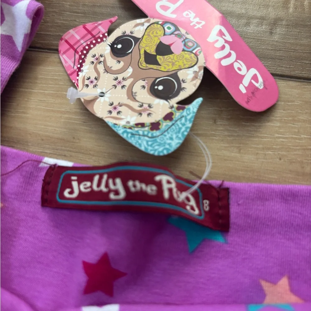 NWT Jelly The Pug Purple and Pink Unicorn Dress